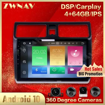 Экран 360 камер для SUZUKI SWIFT 2003 2004 2005 2006 2007 2008 2009 2010 Android Мультимедийный аудиомагнитофон GPS Автоголовка